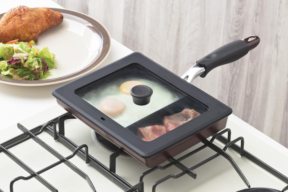 Amazon｜タマハシ 仕切りフライパン フタ付き 七三分け お弁当 2品